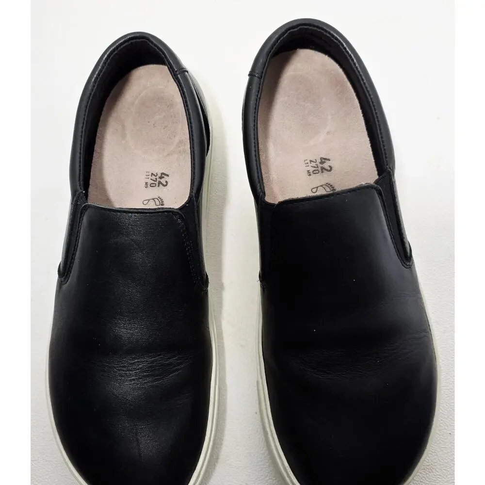 Birkenstock Oswego Slip-On Shoes Mens 42 N/US 9 Black Leather Casual Comfort